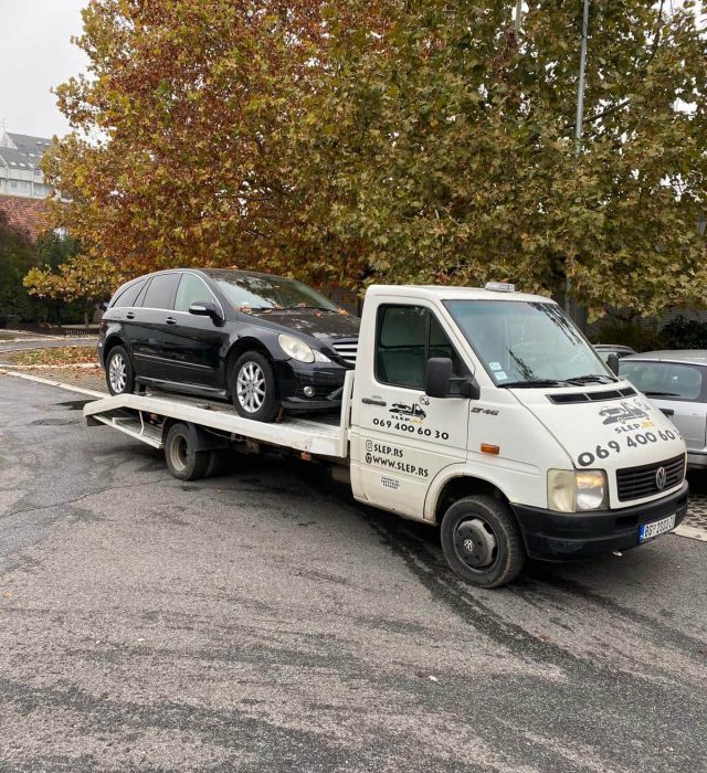 Šlepanje kombi vozila na Novom Beogradu