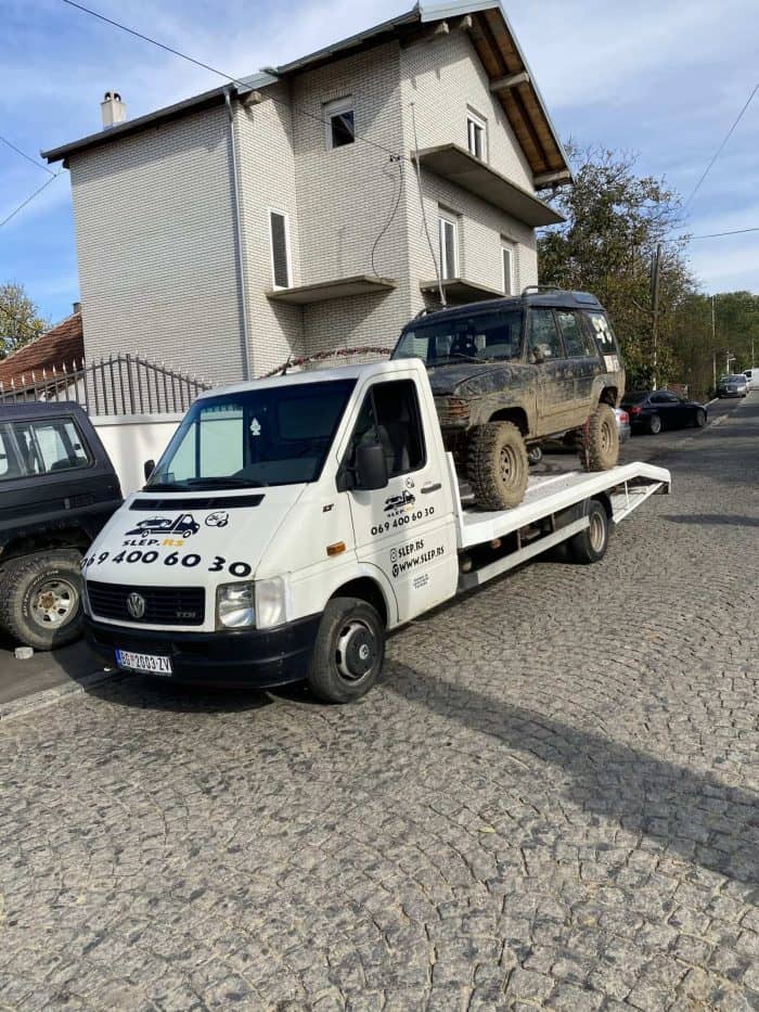 Šlep vozilo Šlep.rs Beograd tokom intervencije